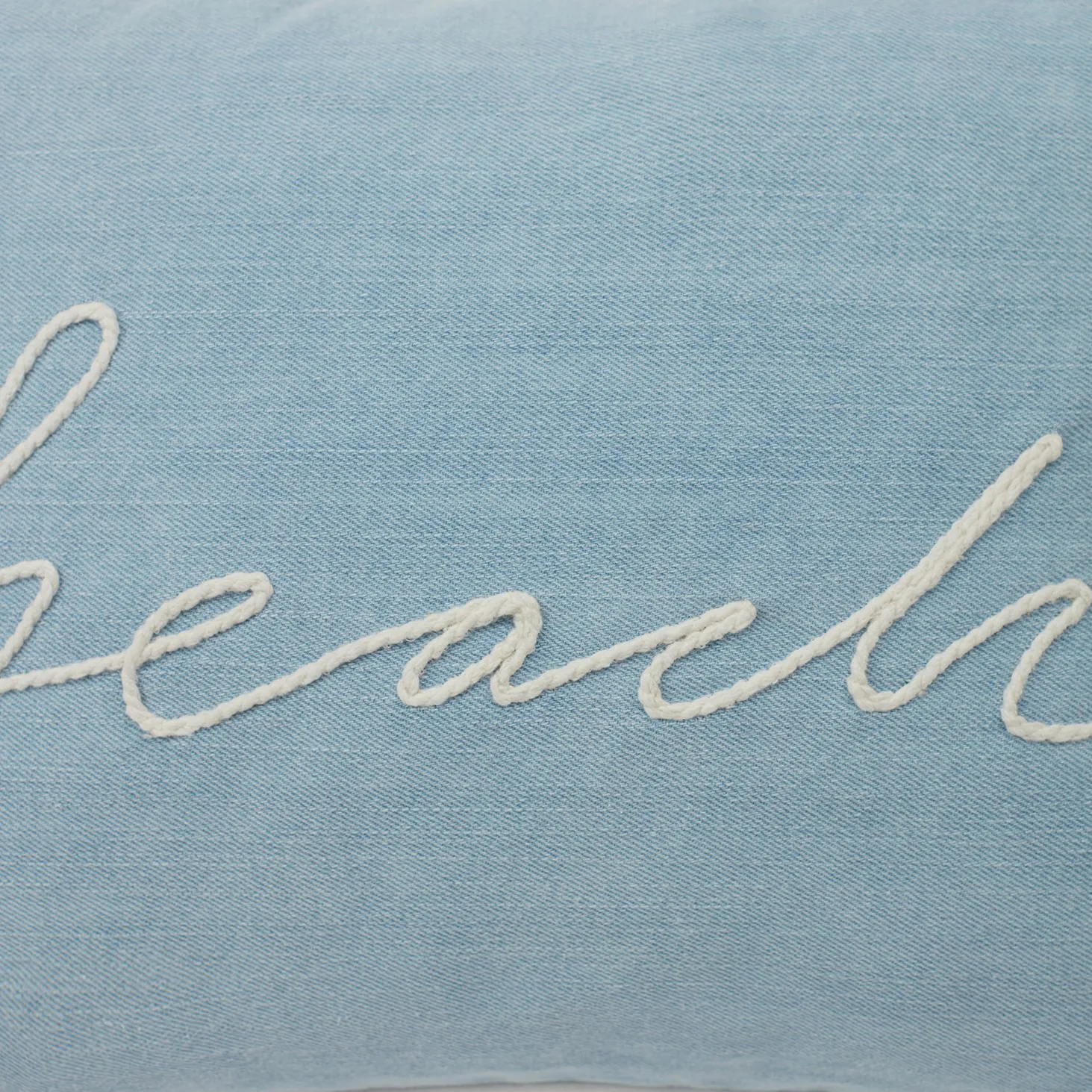 Beach small rope twill pude 30x40 cm, Light blue Lexington