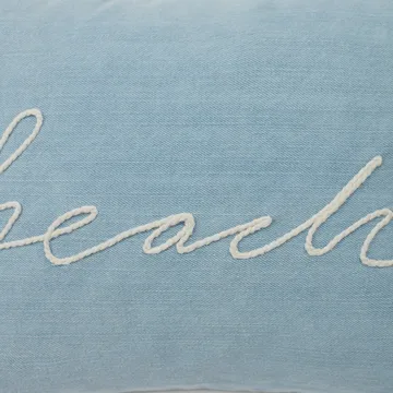 Beach small rope twill pude 30x40 cm - Light blue - Lexington