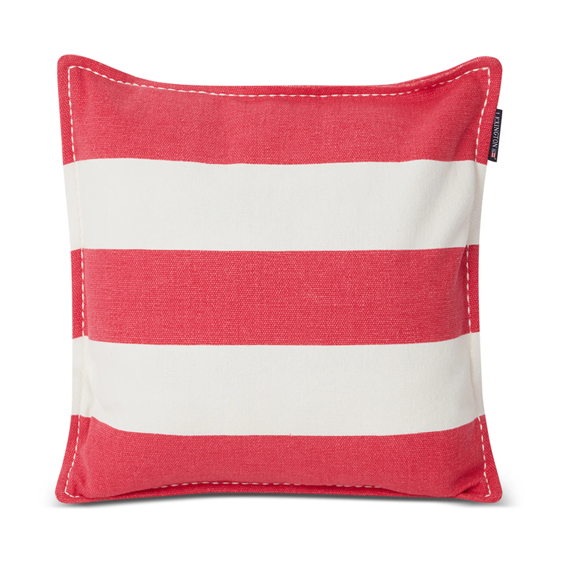 Block Stripe Printed pudebetræk 50x50 cm, Lyserød/Hvid Lexington