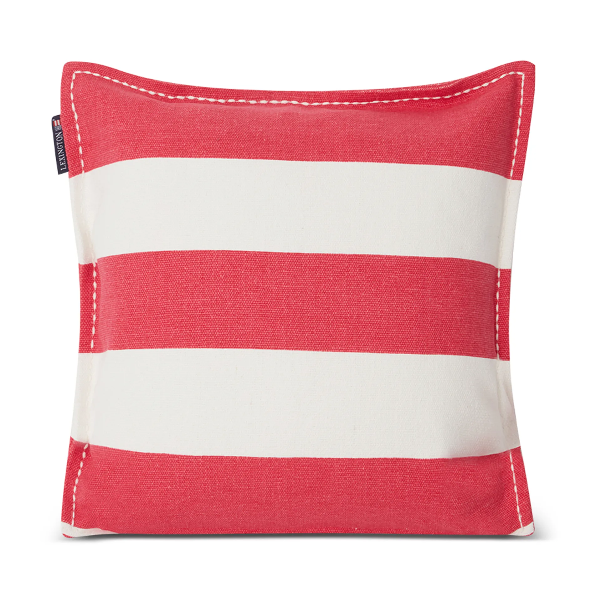 Block Stripe Printed pudebetræk 50x50 cm, Lyserød/Hvid Lexington