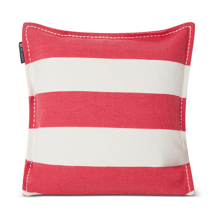 Block Stripe Printed pudebetræk 50x50 cm, Lyserød/Hvid Lexington