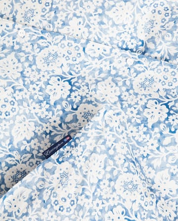 Blue Floral Printed Cotton Sateen sengetøjssæt - 50x60 cm, 220x220 cm - Lexington