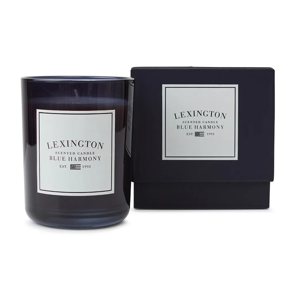 Blue Harmony duftlys 60 timer, Dark blue
 Lexington