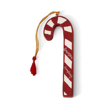 Candy Cane Papier Maché juletræspynt - 12 cm - Lexington