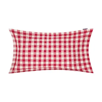 Checked Cotton Flannel pudebetræk 50x90 cm - Red-light beige - Lexington