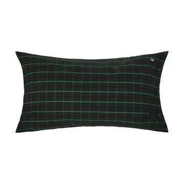 Checked cotton percale pudebetræk - Green-navy, 50x90 cm - Lexington