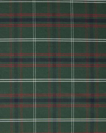 Checked cotton percale pudebetræk - Green-navy, 50x90 cm - Lexington