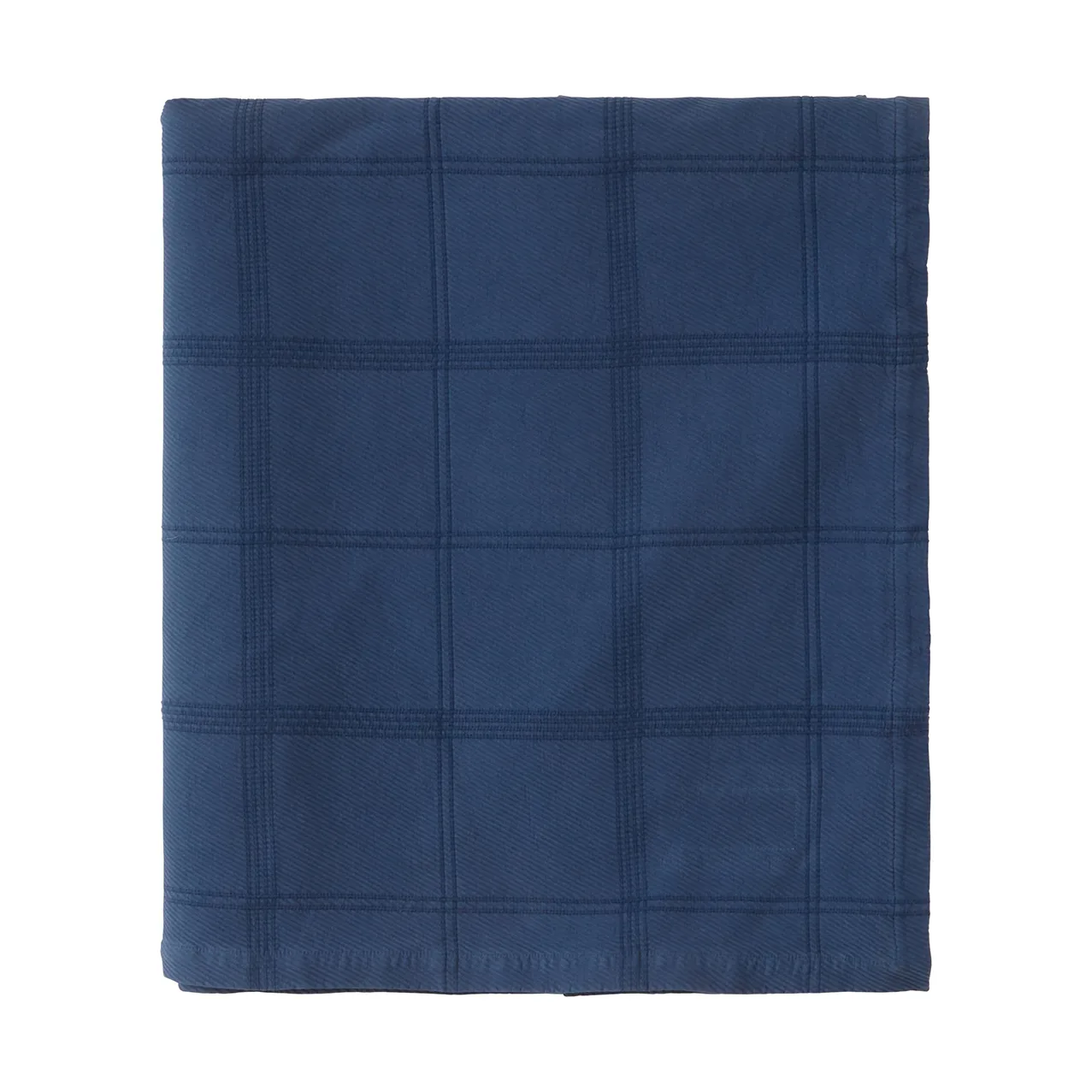 Checked Jacquard sengetæppe 260x240 cm., Denim blue Lexington