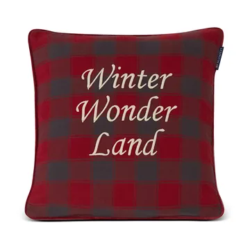 Checked Organic Cotton Flannel pudebetræk 50x50 cm - Winter Wonder land - Lexington