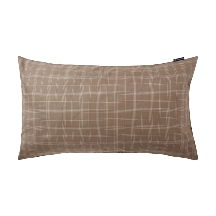 Checked Pin Point Oxford pudebetræk 50x90 cm, Brown Lexington