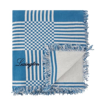 Checked Recycled Cotton picnic-tæppe 150x150 cm - Blue - Lexington