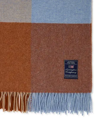 Checked Recycled Wool plaid 130x170 cm - Multi - Lexington