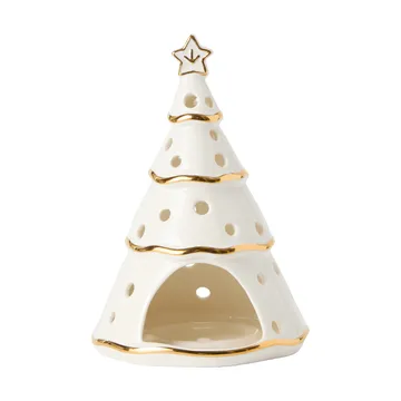 Christmas Tree lyslygte - White-gold, 16,5 cm - Lexington