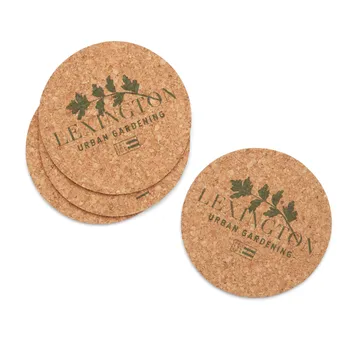 Coasters i kork Ø10 cm 4-pak - Urban gardening - Lexington