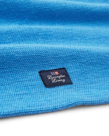 Cotton Jute Placemat with Side Stripes 40x50 cm - Blå/Hvid - Lexington