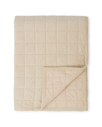 Cotton Velvet quilted sengetæppe 160x240 cm - Light beige - Lexington