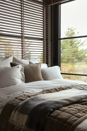 Cotton Velvet quilted sengetæppe 160x240 cm - Walnut - Lexington
