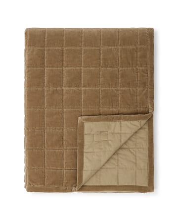 Cotton Velvet quilted sengetæppe 240x260 cm - Walnut - Lexington