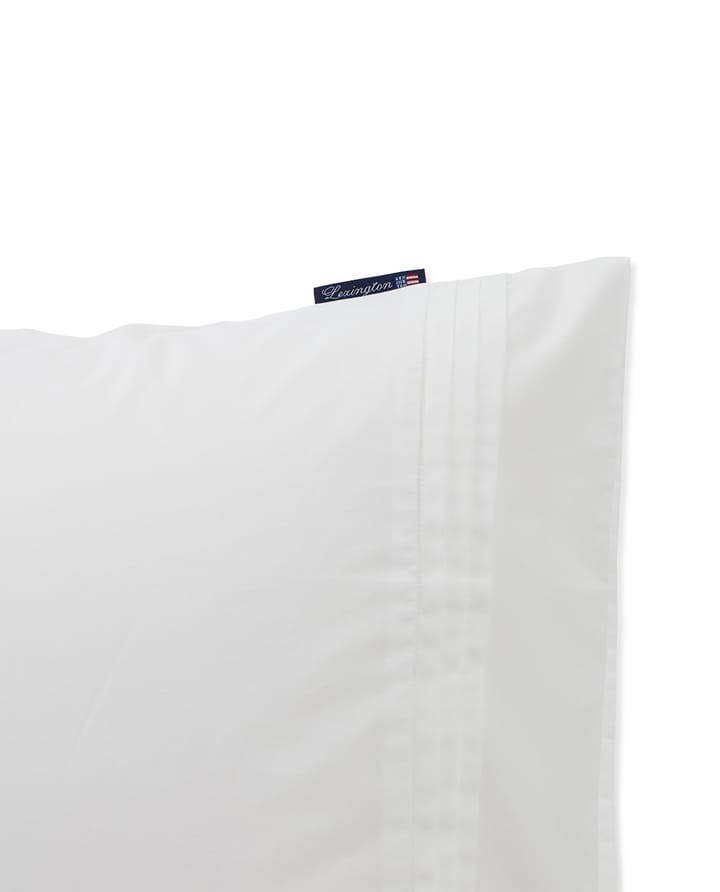 Deco Pleats Cotton Poplin pudebetræk 50x60 cm - White - Lexington