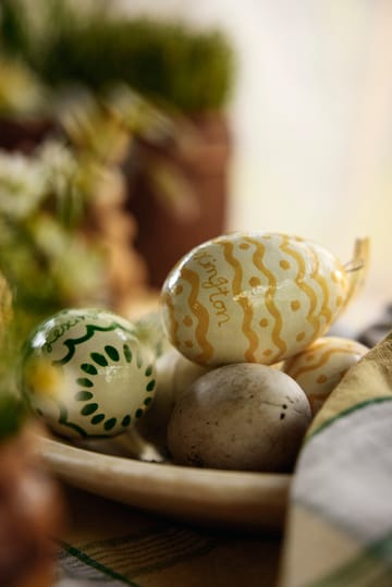 Easter Eggs in Papier Maché påskeophæng 2-pak - Green-yellow - Lexington