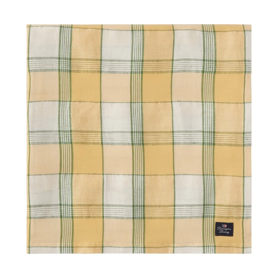 Easter Linen/Cotton borddug 150x250 cm, Yellow-green Lexington
