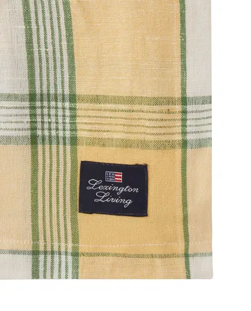 Easter Linen/Cotton borddug 150x250 cm - Yellow-green - Lexington