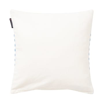 Emboidery Striped Linen/Cotton pudebetræk 50x50 cm - Off White-blue - Lexington