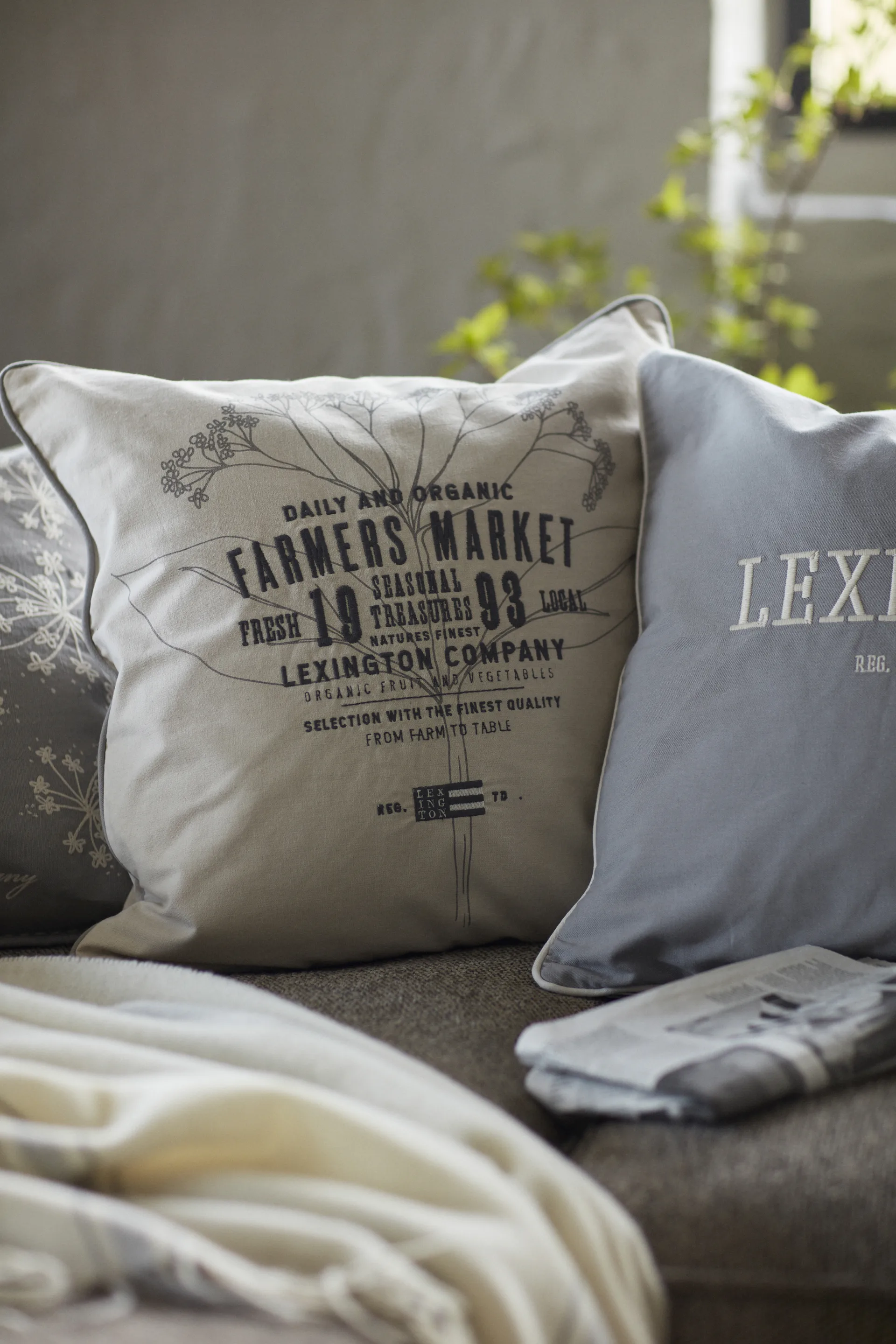 Farmers Market pudebetræk 50x50 cm, Beige Lexington