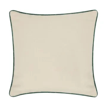 Flower Embroidered Wool Mix pudebetræk 50x50 cm - Light beige-green - Lexington