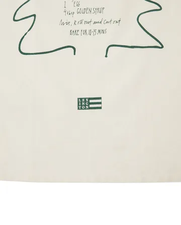 Gingerbread viskestykke 50x70 cm - Hvid-grøn - Lexington