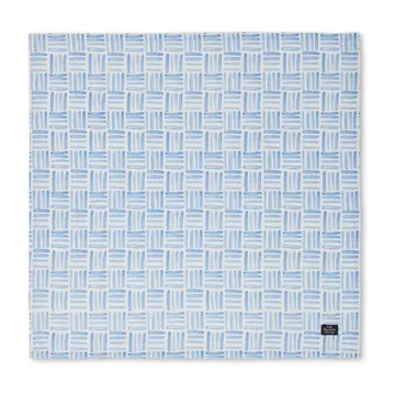 Graphic Printed Cotton serviet 50x50 cm - Blue/White - Lexington