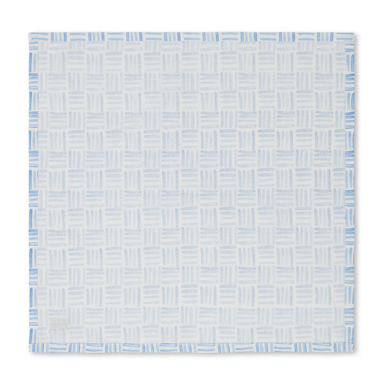 Graphic Printed Cotton serviet 50x50 cm, Blue/White Lexington