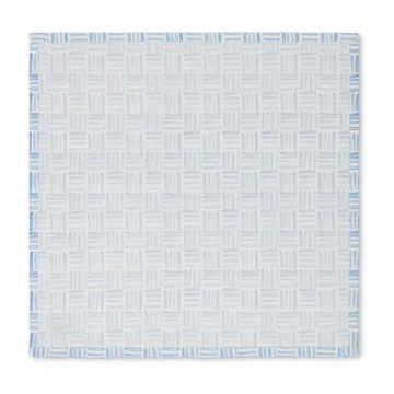 Graphic Printed Cotton serviet 50x50 cm - Blue/White - Lexington