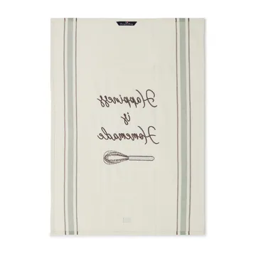 Hapiness Organic Cotton viskestykke 50x70 cm - White/Green - Lexington