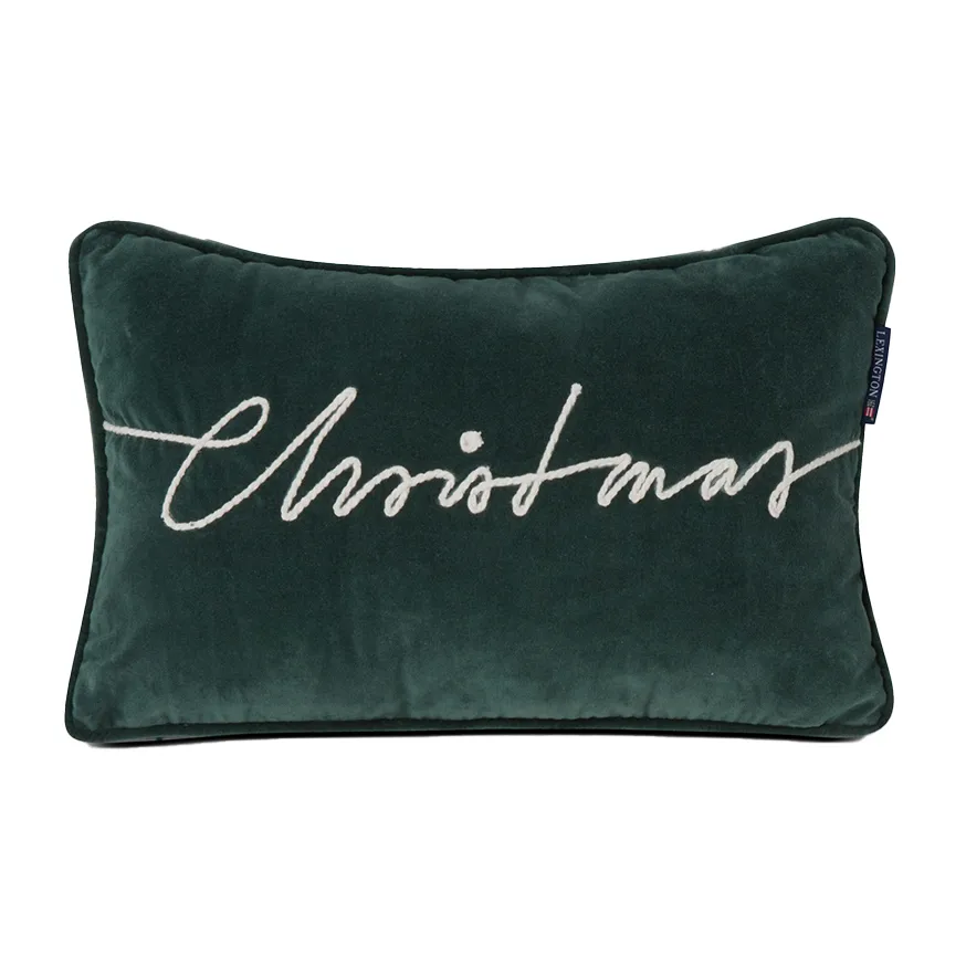 Happy Cotton Velvet pude 30x50 cm, Green Lexington