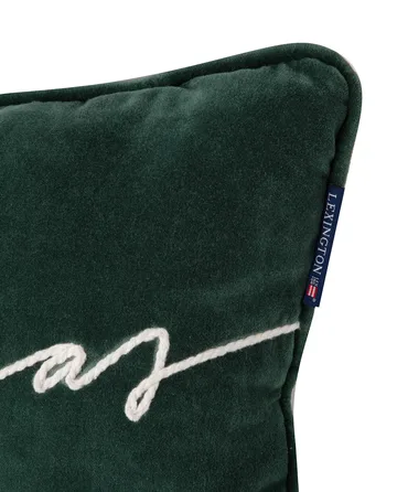 Happy Cotton Velvet pude 30x50 cm - Green - Lexington