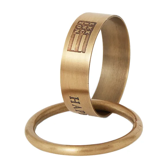 Happy Holidays Brass servietring Ø4 cm, Gold Lexington
