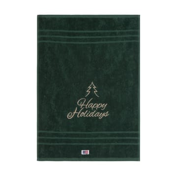 Happy Holidays Juniper økologisk håndklæde 50x70 cm - Green-Light Beige - Lexington