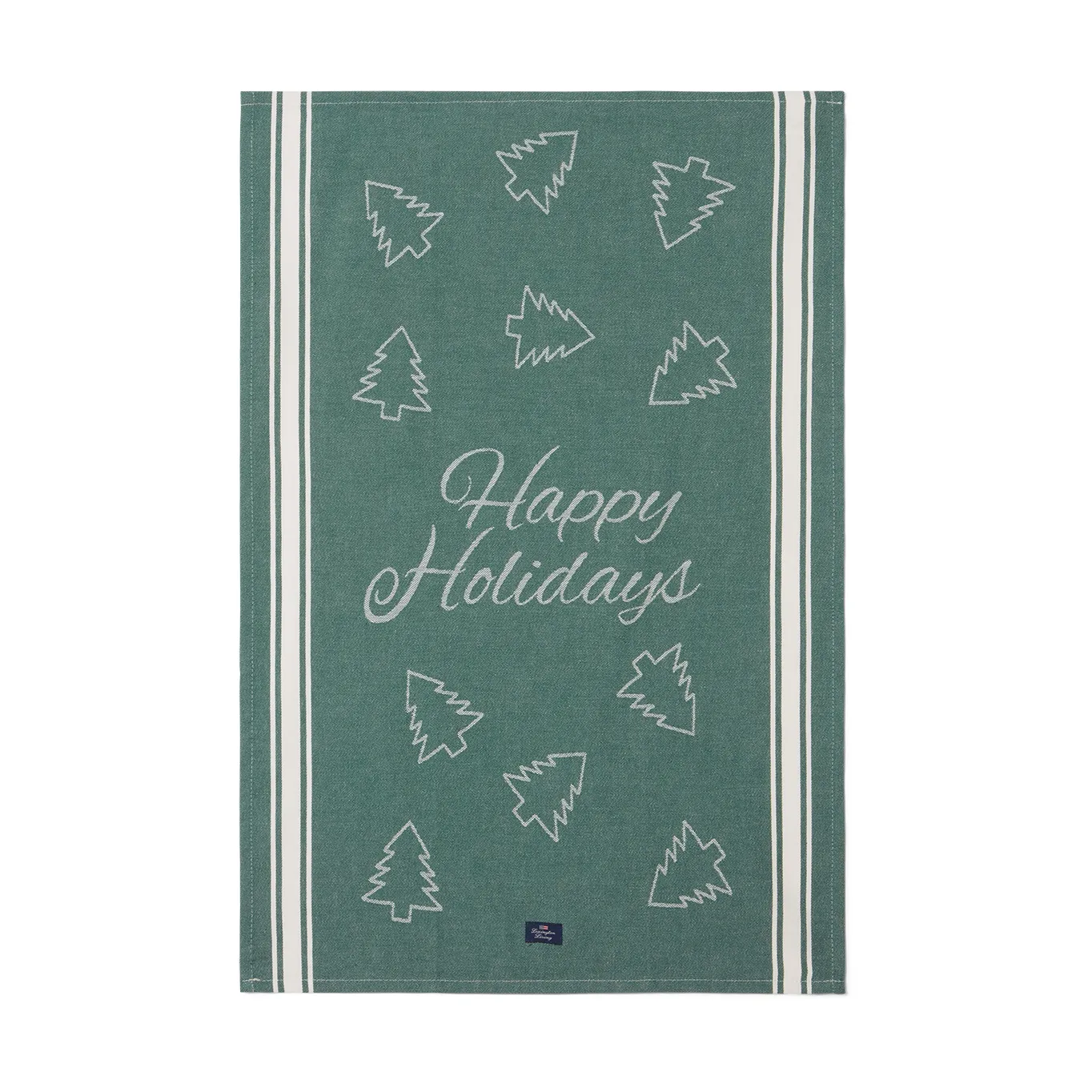 Happy Holidays viskestykke 50x70 cm, Grøn Lexington