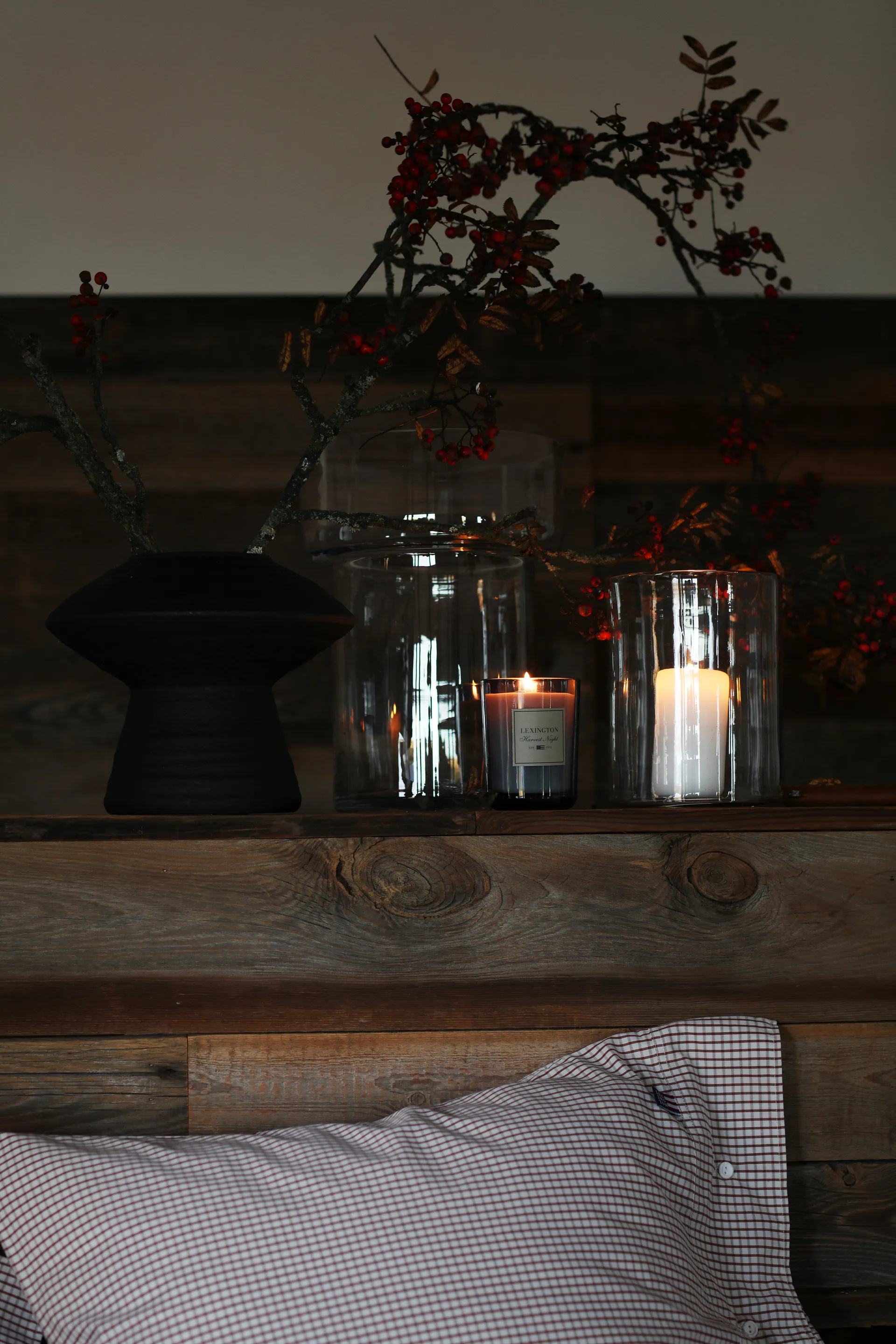 Harvest Night duftlys, Dark grey Lexington