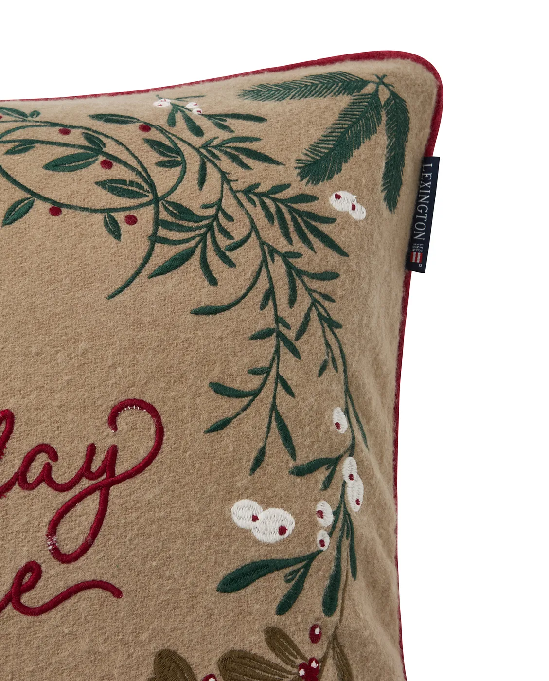 Holiday House ullmix pudebetræk 50x50 cm, Beige-multi Lexington