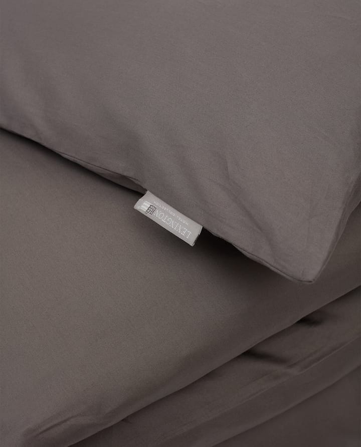Hotel Cotton Sateen dynebetræk 150x210 cm, Charcoal grey Lexington