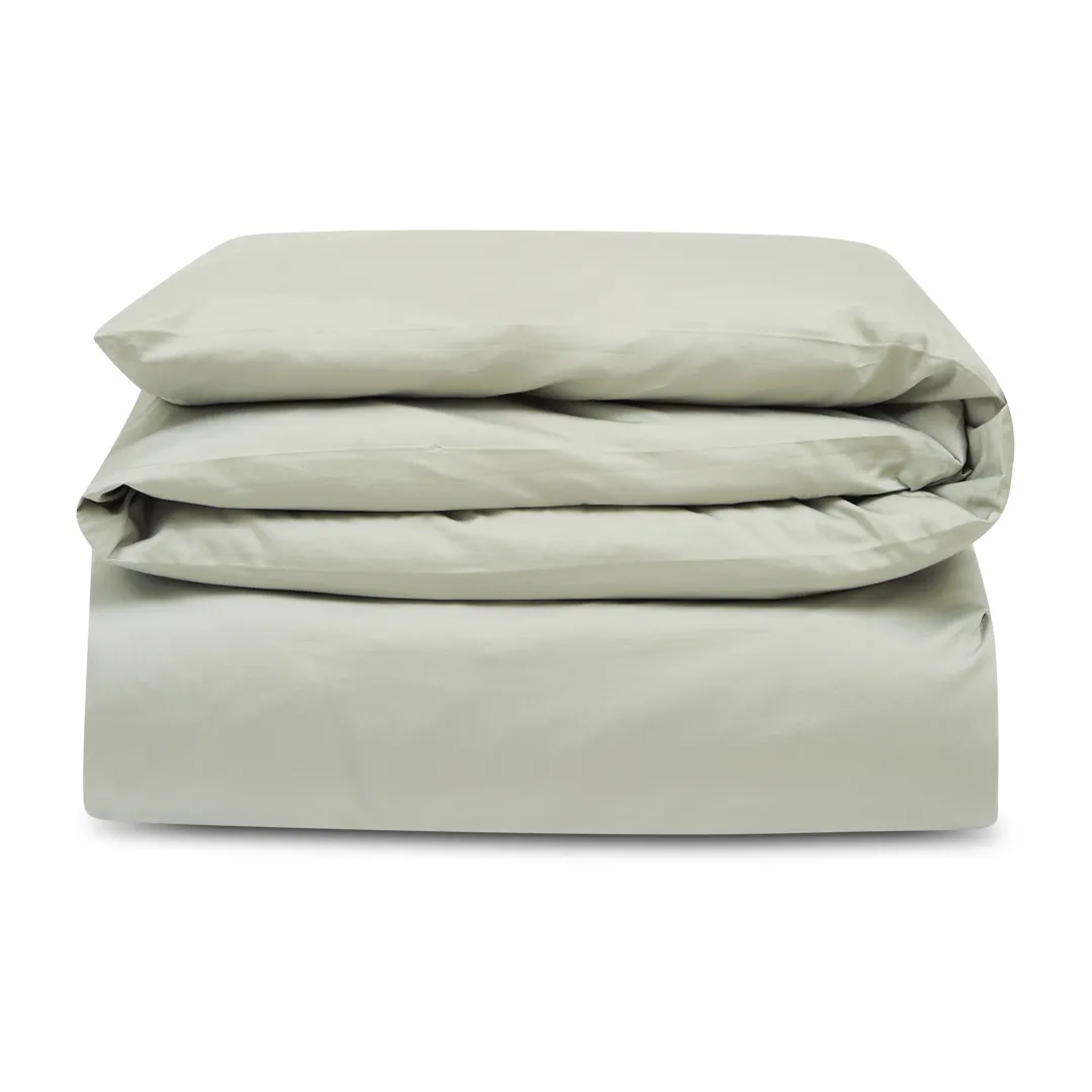 Hotel Cotton Sateen dynebetræk 150x210 cm, Sage green Lexington