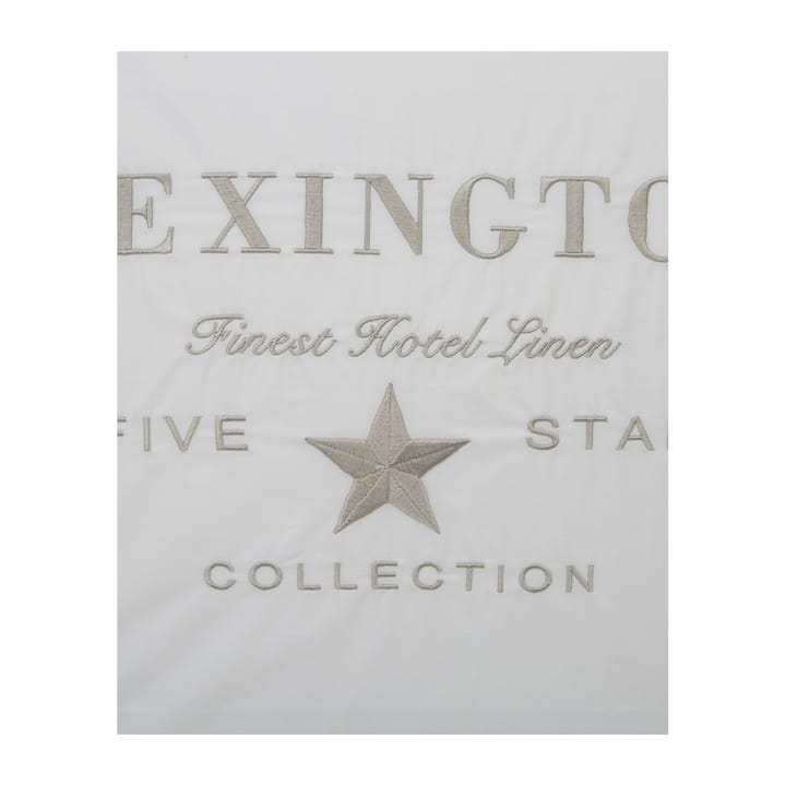 Hotel Embroidery pudebetræk 50x60 cm - Hvid/Lysbeige - Lexington