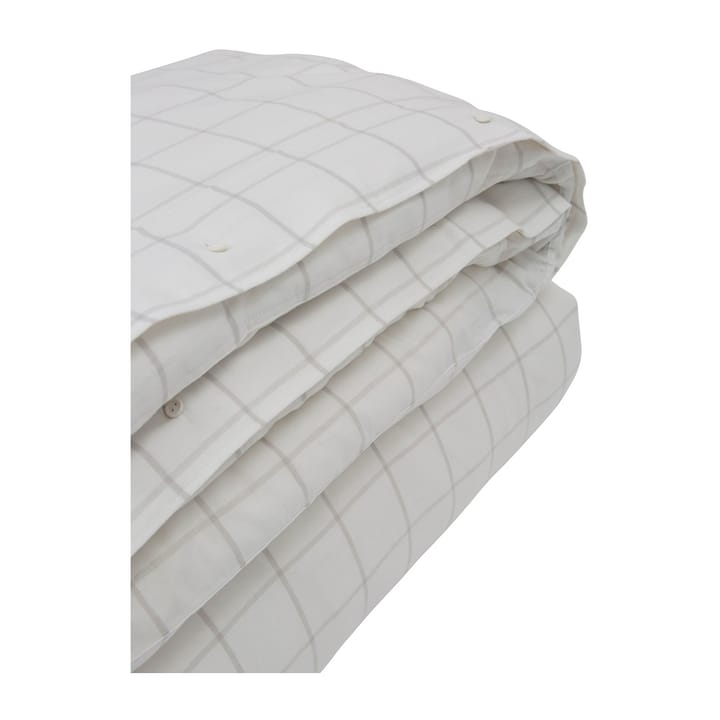 Hotel Light Flannel dynebetræk 220x220 cm, Hvid/Lysbeige Lexington