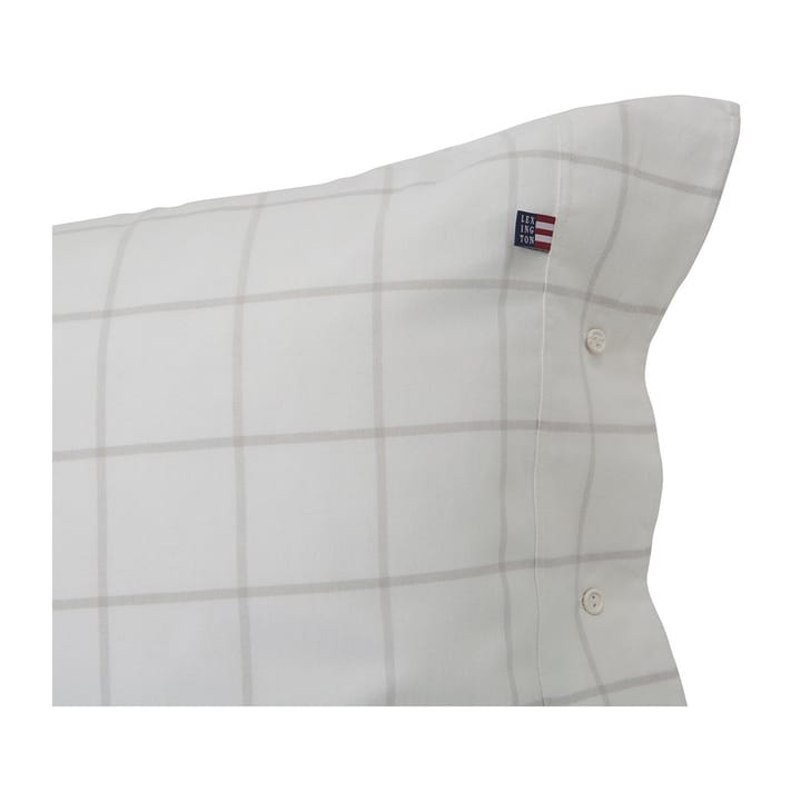 Hotel Light Flannel pudebetræk 65x65 cm, Hvid/Lysbeige Lexington