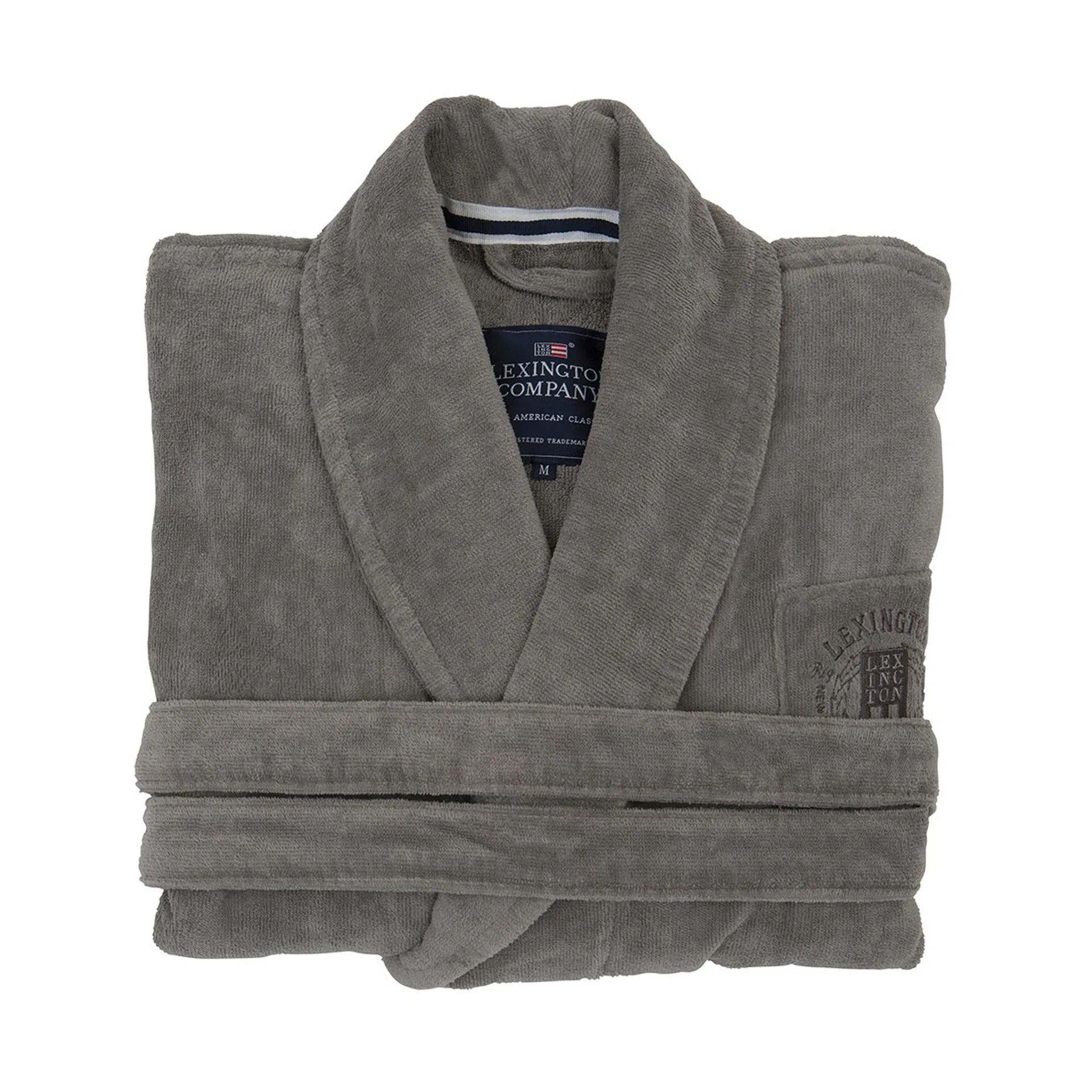 Hotel Velour morgenkåbe XL, Gray Lexington