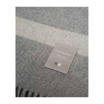 Hotel Wool uldplaid 130x170 cm - Grå/Hvid - Lexington