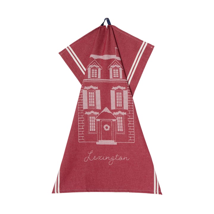 House økologisk bomuld viskestykke 50x70 cm, Red-white Lexington