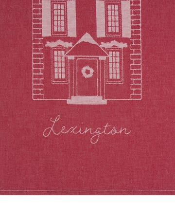 House økologisk bomuld viskestykke 50x70 cm - Red-white - Lexington